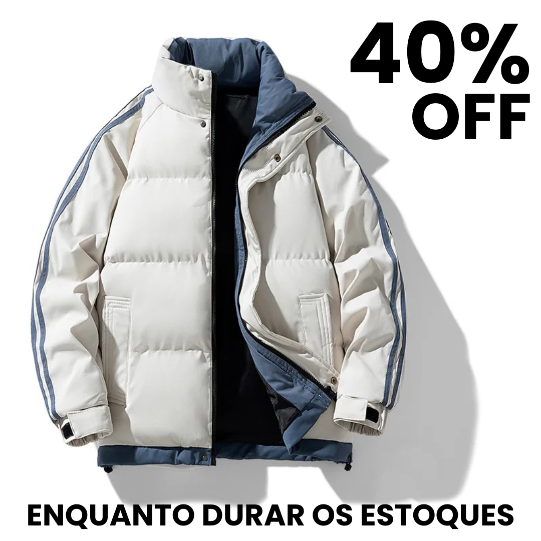 (40% OFF) Jaqueta Puffer Masculina - Wolvec