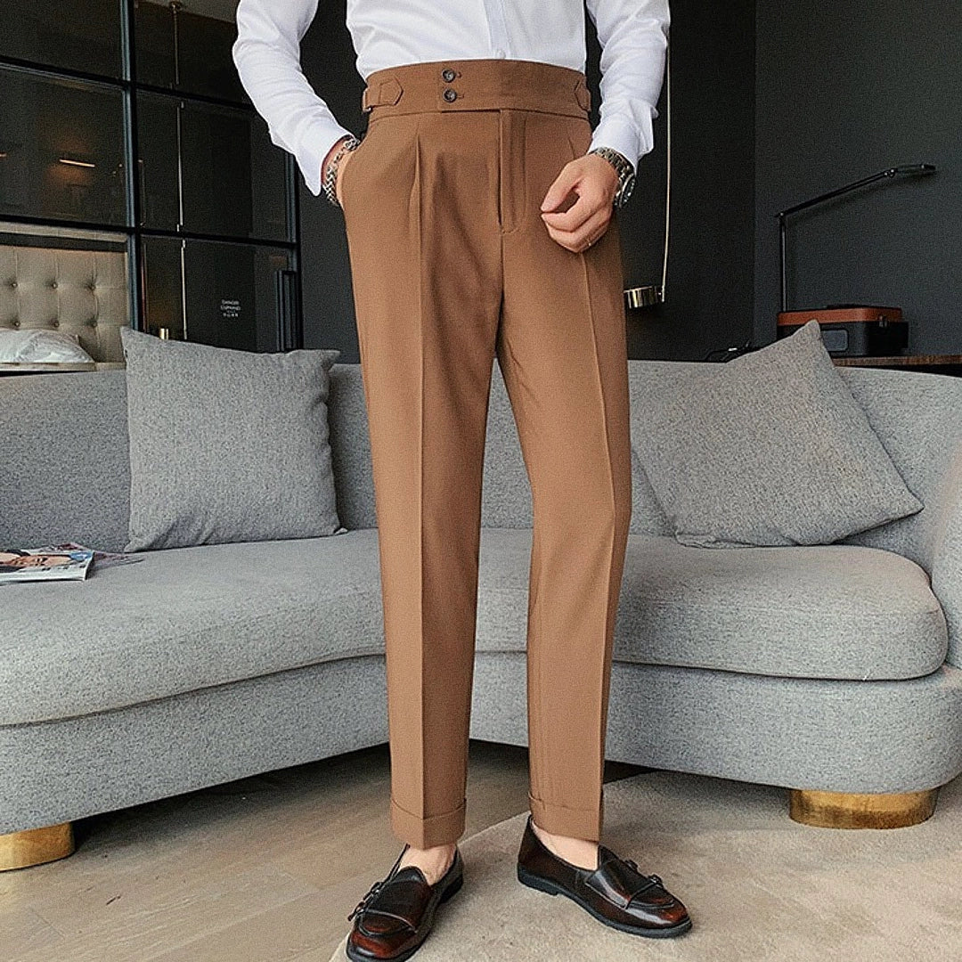 Calça Alfaiataria Masculina com Strap Lateral