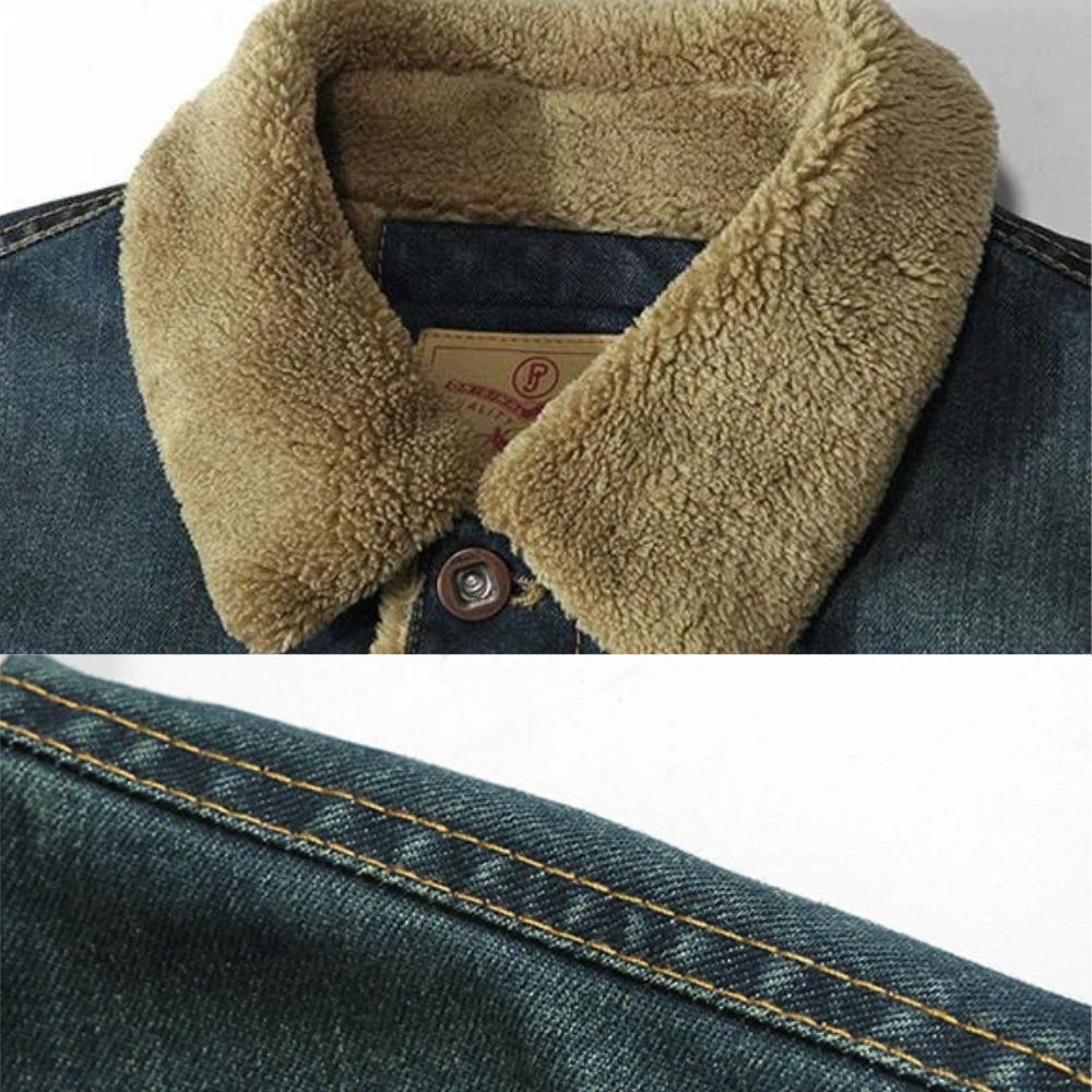 Jaqueta Jeans Masculina Acolchoada Dracen