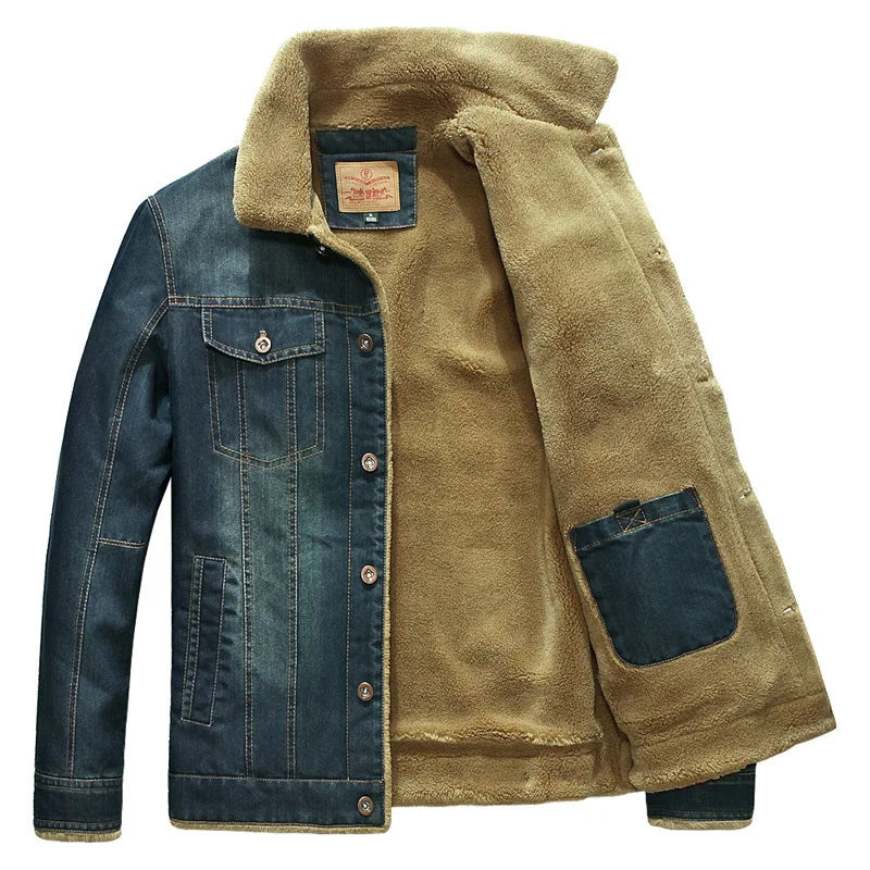 Jaqueta Jeans Masculina Acolchoada Dracen