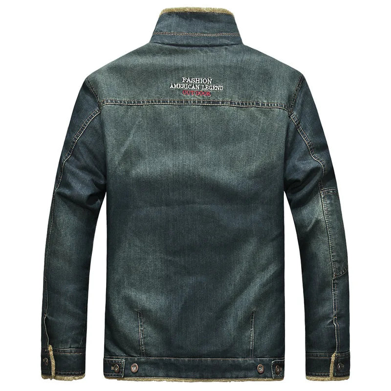 Jaqueta Jeans Masculina Acolchoada Dracen