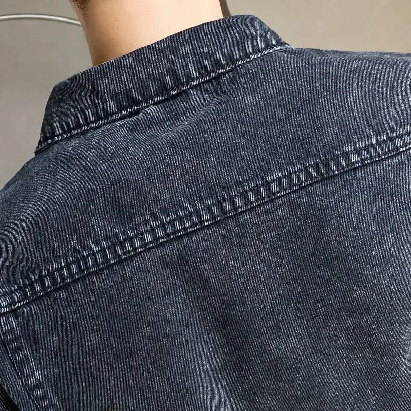 Jaqueta Jeans Masculina com Botões Molvec