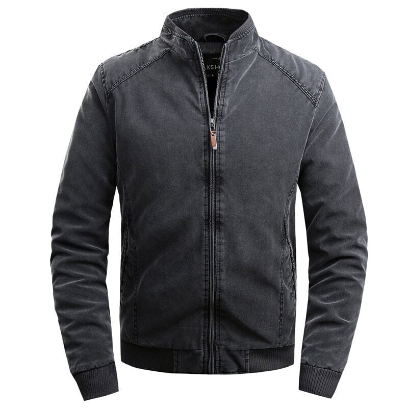Jaqueta Masculina Bomber Atemporal com Gola Estruturada