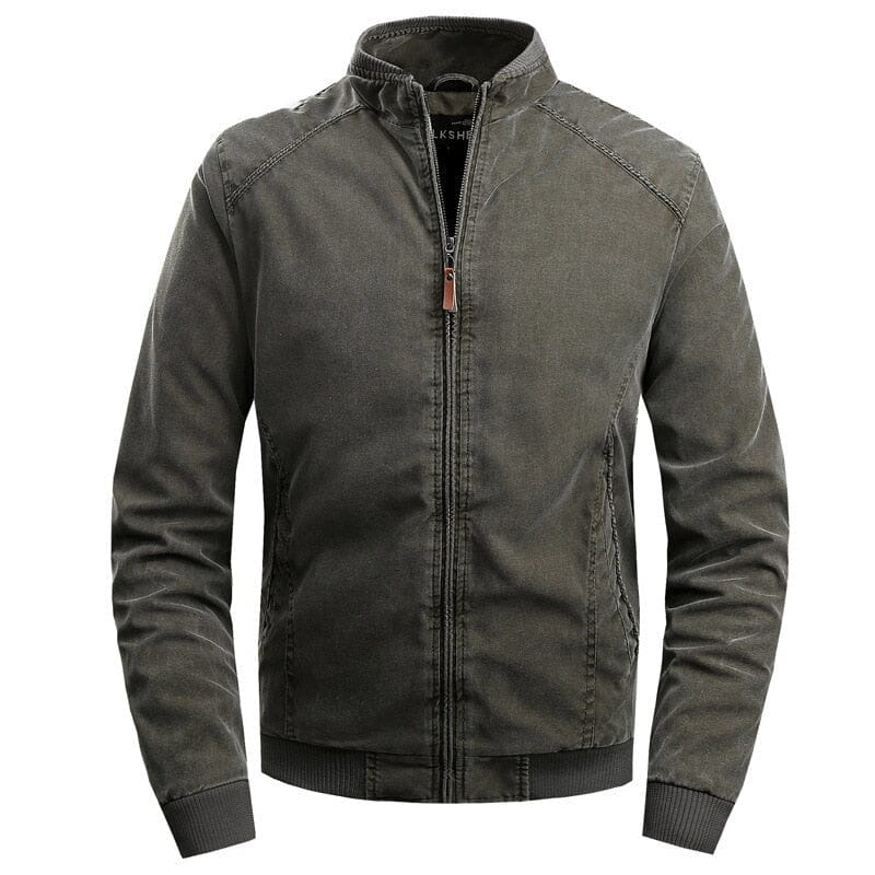 Jaqueta Masculina Bomber Atemporal com Gola Estruturada