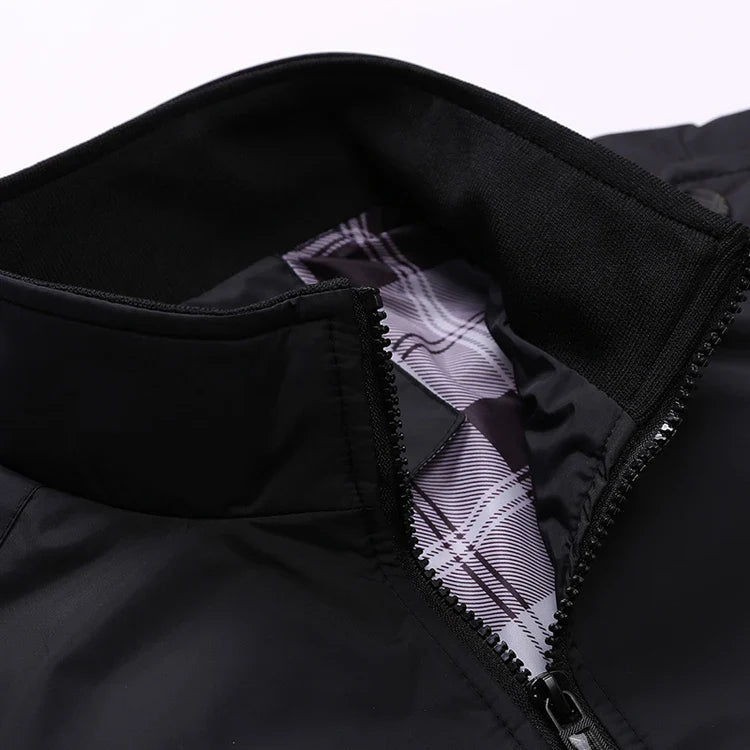 Jaqueta Masculina Bomber com Forro Xadrez Clássico