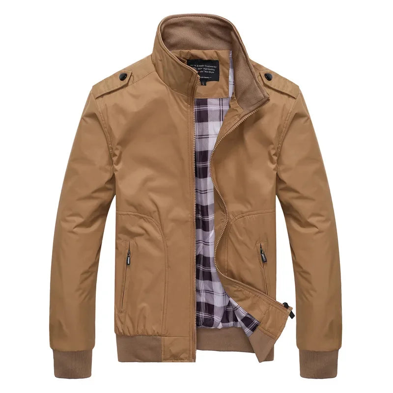 Jaqueta Masculina Bomber com Forro Xadrez Clássico