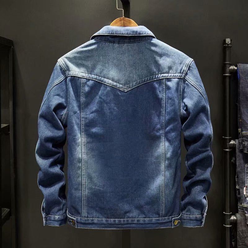 Jaqueta Jeans Masculina Trucker Acolchoada com Forro em Lã