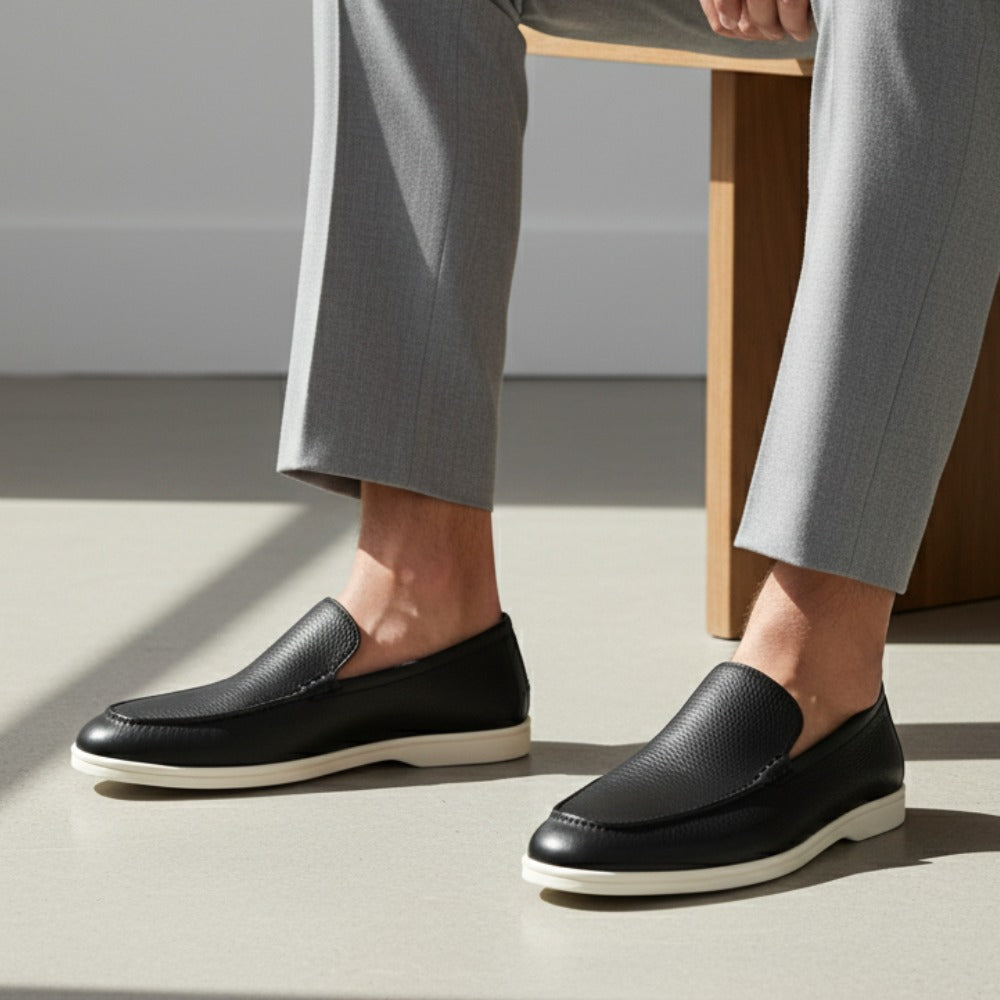 Loafer Masculino de Couro de Vaca Pelleni