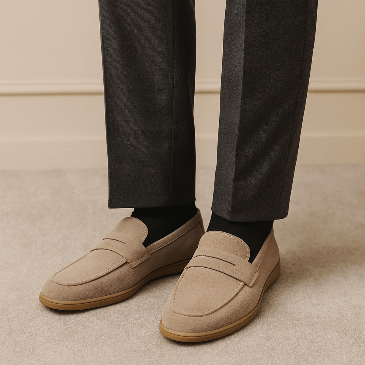 Mocassim Loafer de Camurça Masculino Master