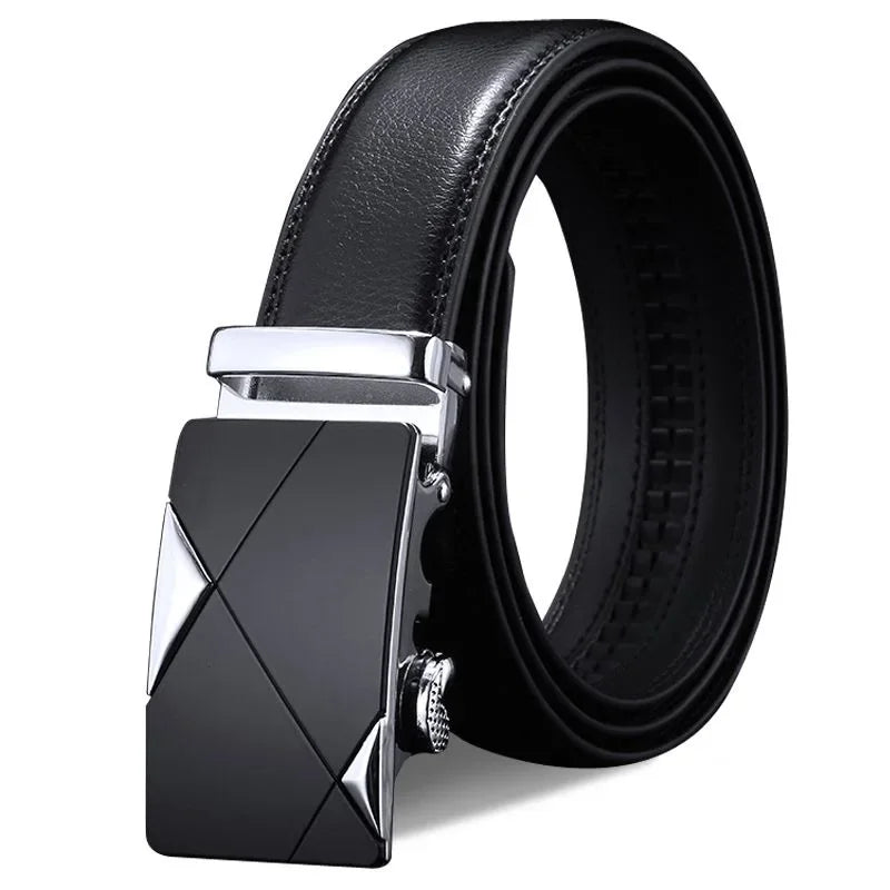 Cinto Masculino de Couro Fivela Automática | Sem Furos | Casualle Belt III