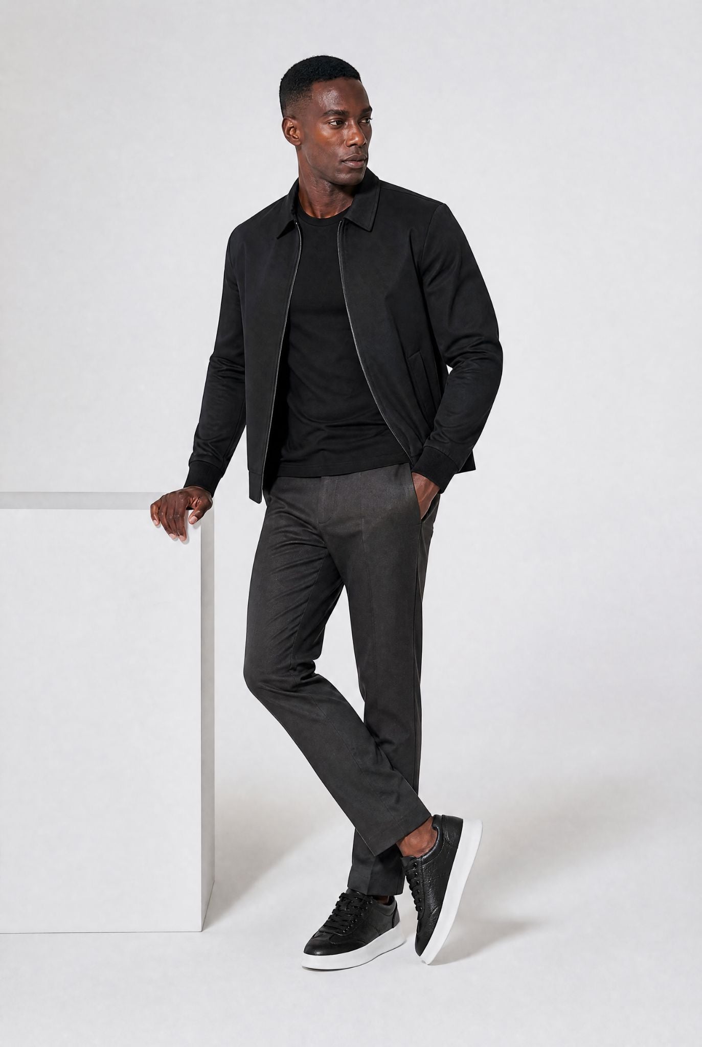 Tênis Casual Masculino em Couro Siena