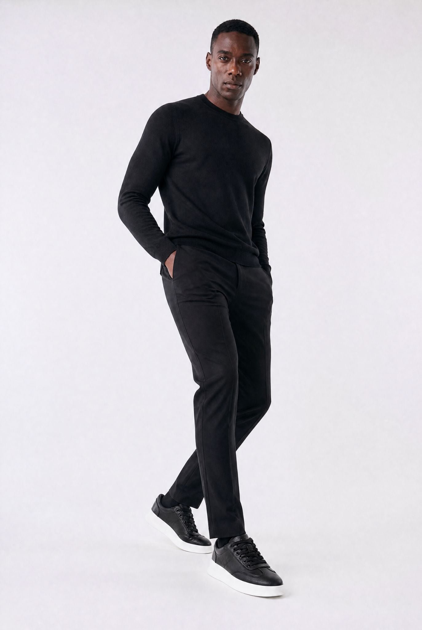 Tênis Casual Masculino em Couro Siena