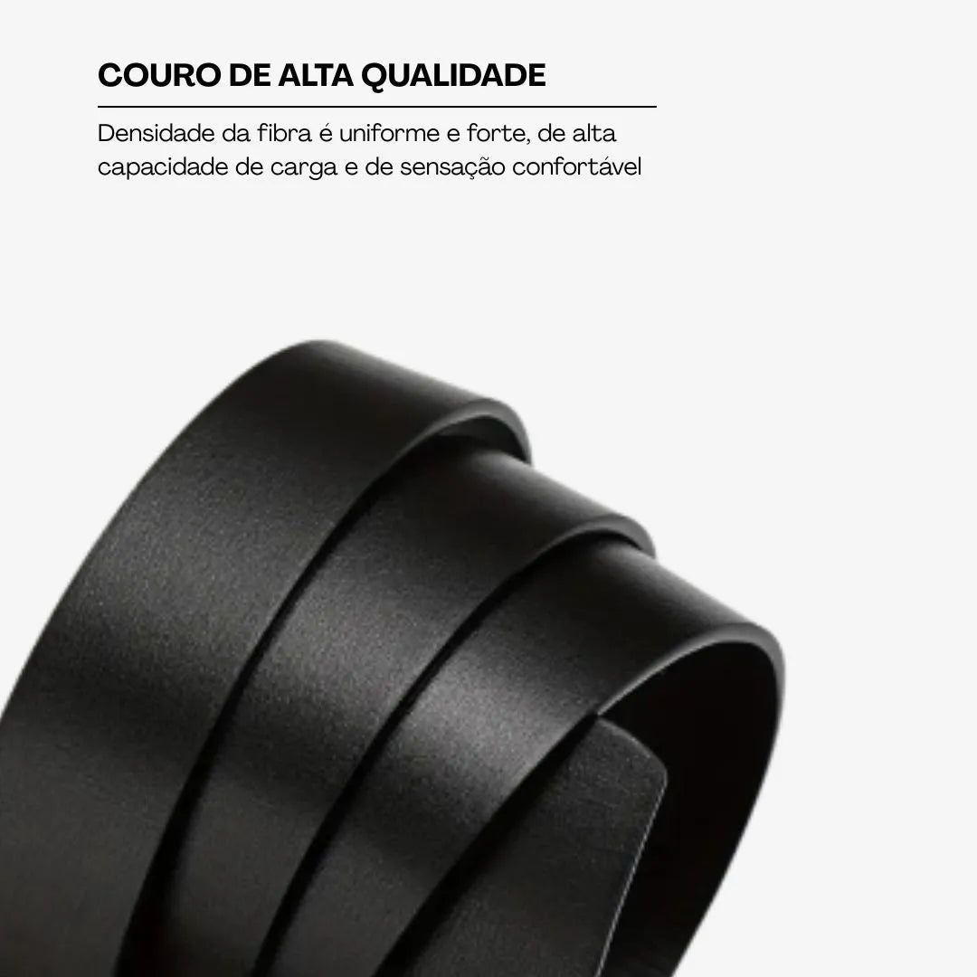 Cinto de Couro Masculino Fivela Automática | Casualle Belt II
