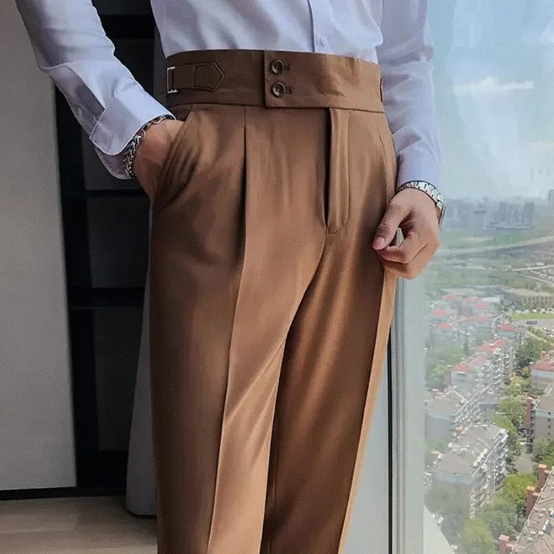 Calça Alfaiataria Masculina com Strap Lateral