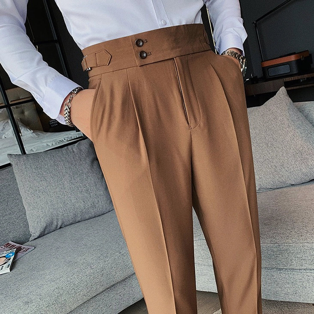 Calça Alfaiataria Masculina com Strap Lateral