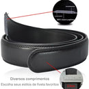 Cinto Masculino de Couro Fivela Automática | Sem Furos | Casualle Belt III