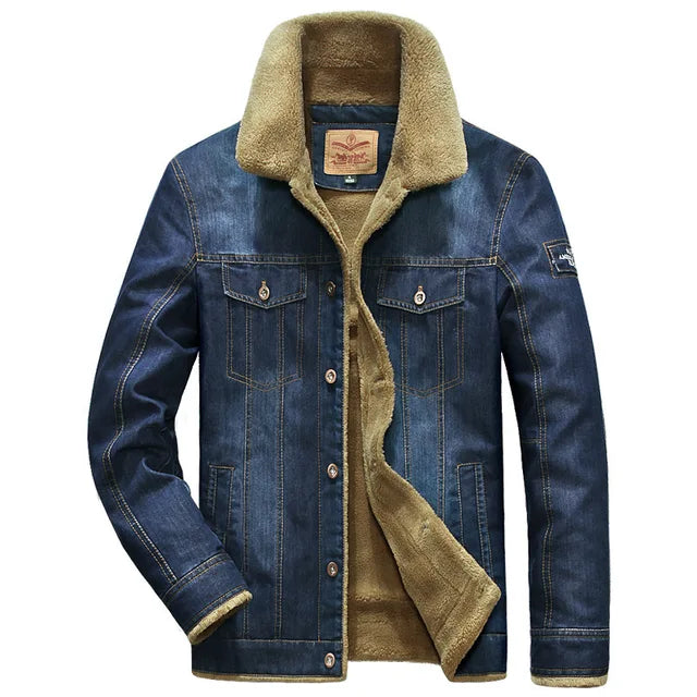Jaqueta Jeans Masculina Acolchoada Dracen