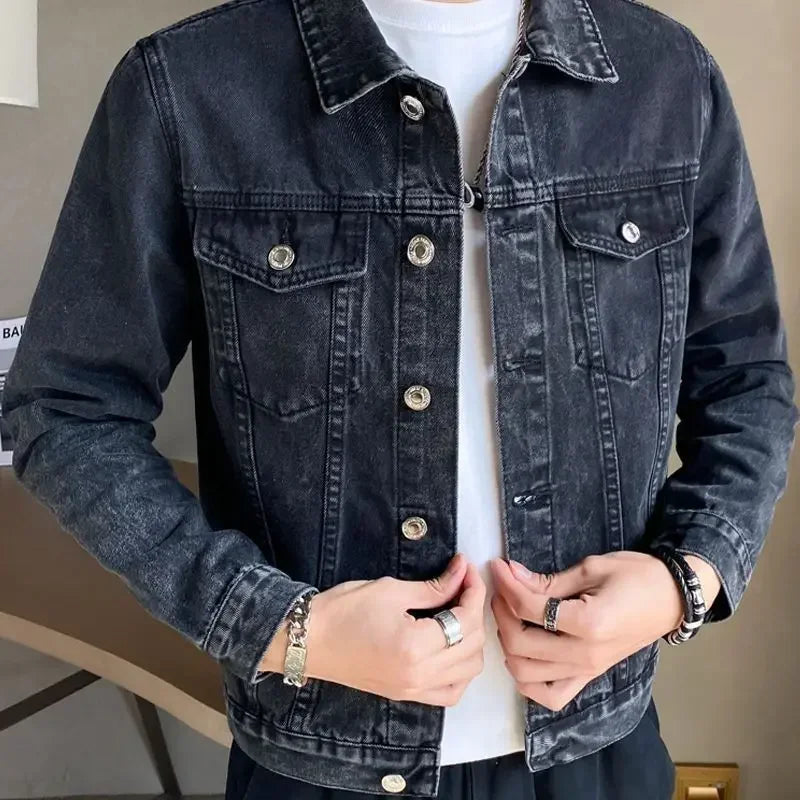 Jaqueta Jeans Masculina com Botões Molvec