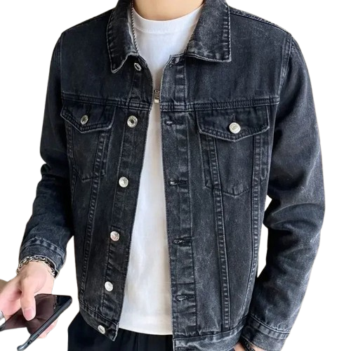 Jaqueta Jeans Masculina com Botões Molvec