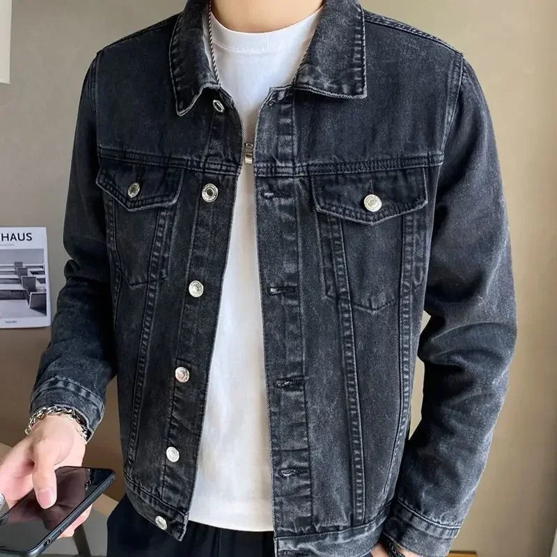Jaqueta Jeans Masculina com Botões Molvec