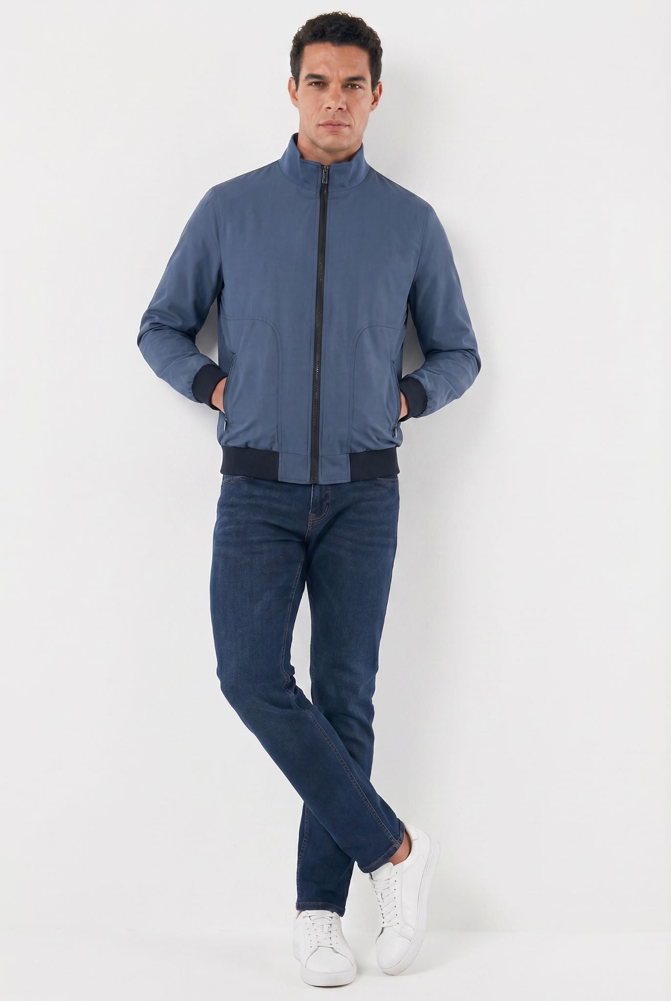 Jaqueta Masculina Bomber com Forro Xadrez Clássico
