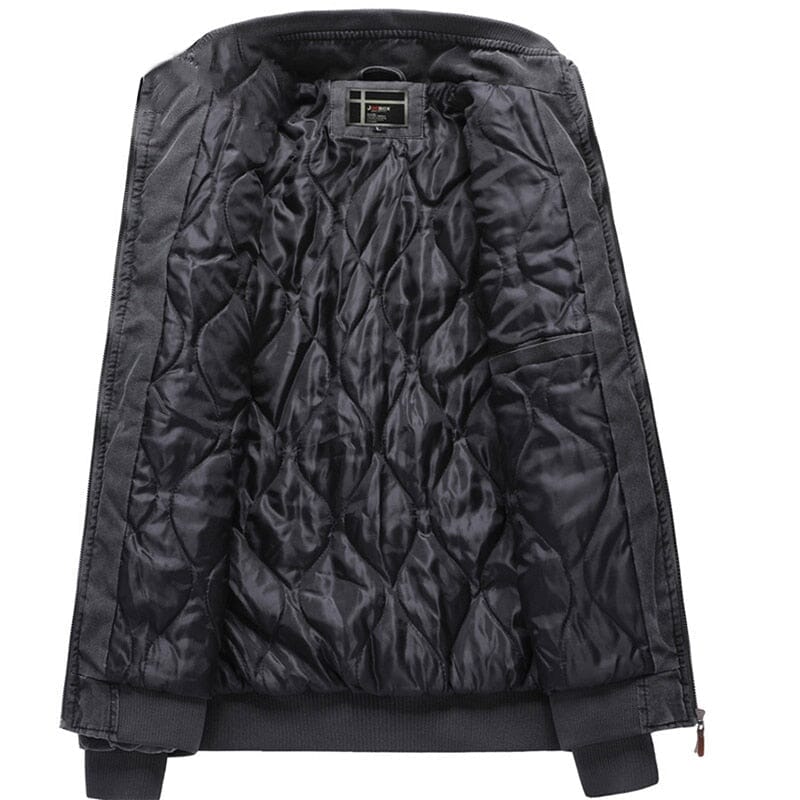 Jaqueta Masculina Bomber Atemporal com Gola Estruturada