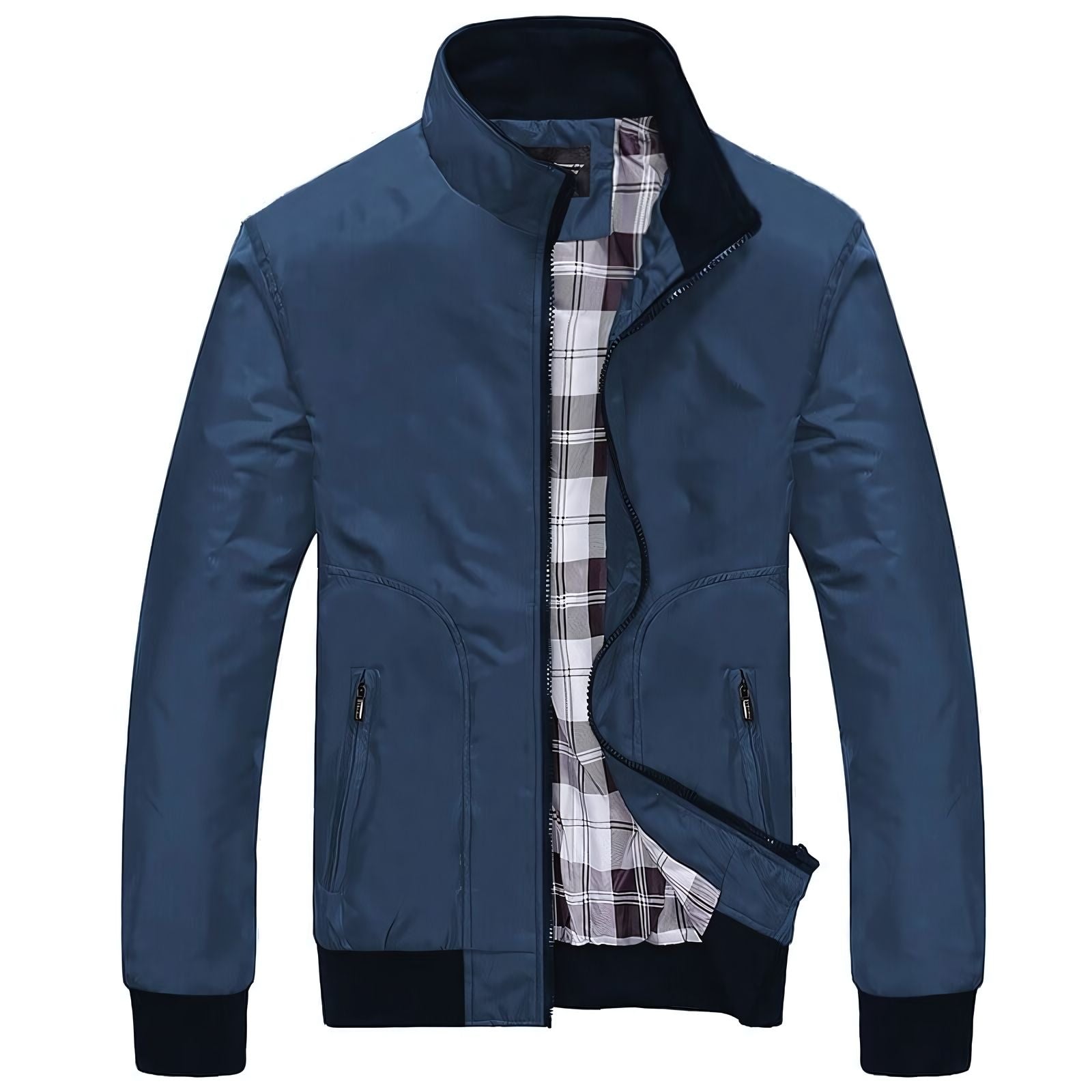 Jaqueta Masculina Bomber com Forro Xadrez Clássico