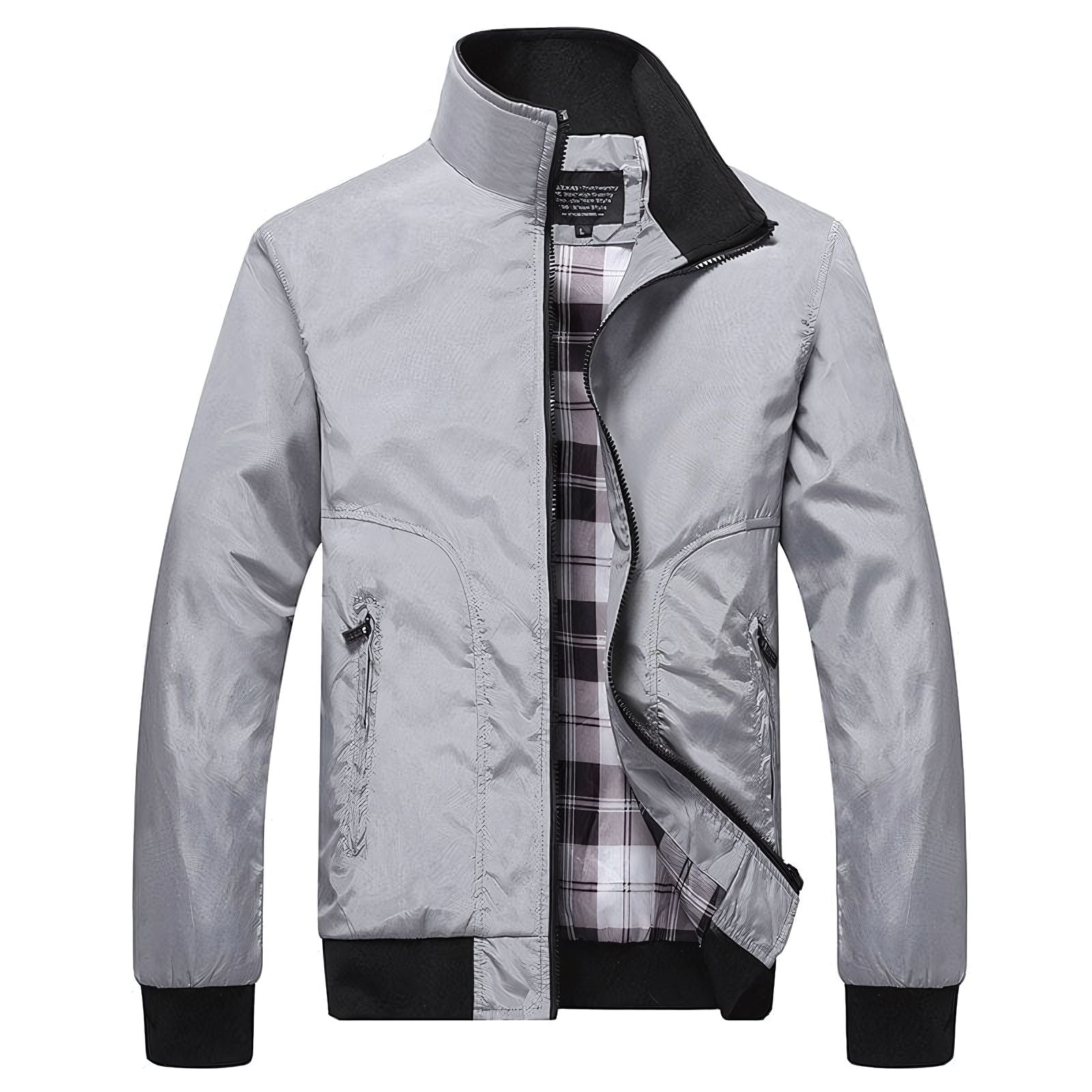 Jaqueta Masculina Bomber com Forro Xadrez Clássico