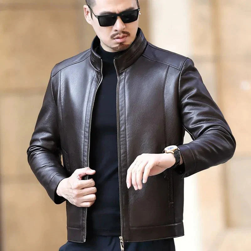 Jaqueta Masculina de Couro Keanu