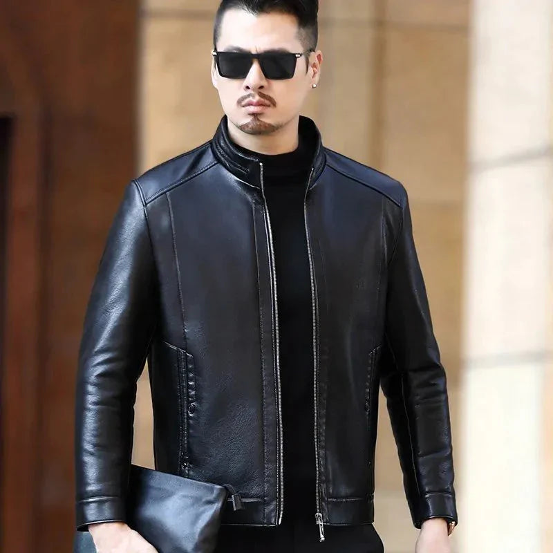 Jaqueta Masculina de Couro Keanu