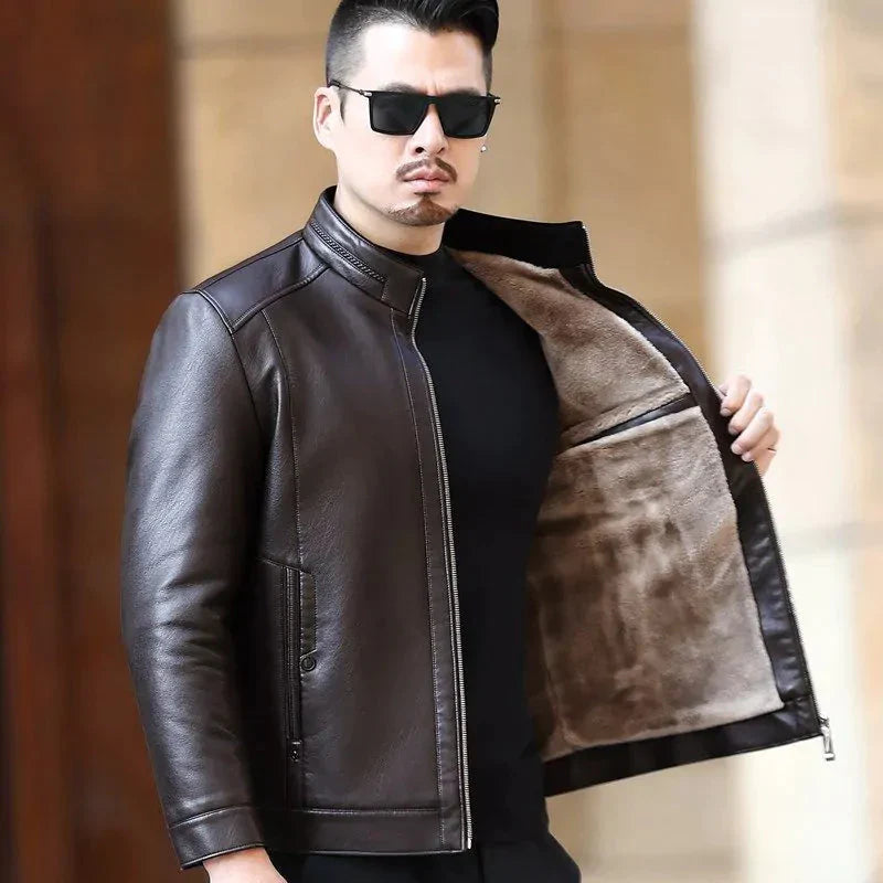 Jaqueta Masculina de Couro Keanu
