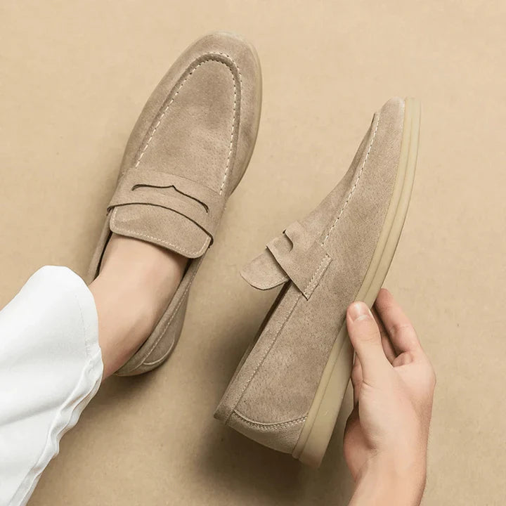 Mocassim Loafer de Camurça Masculino Master