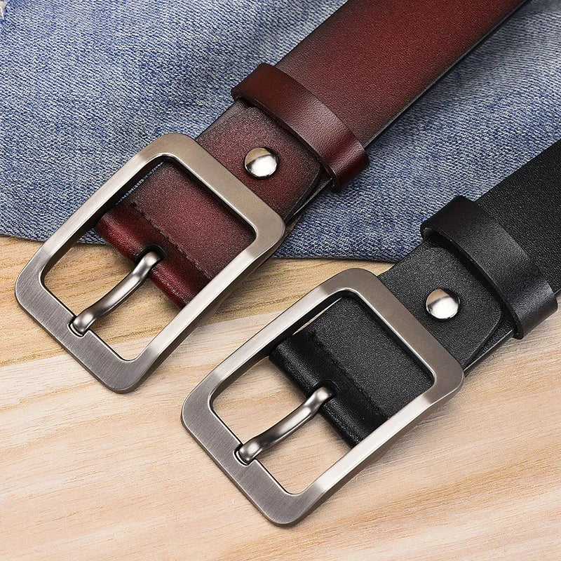 Cinto Masculino de Couro Premium 3,8cm | Design Clássico | Allegante Smart