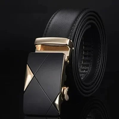 Cinto Masculino de Couro Fivela Automática | Sem Furos | Casualle Belt III