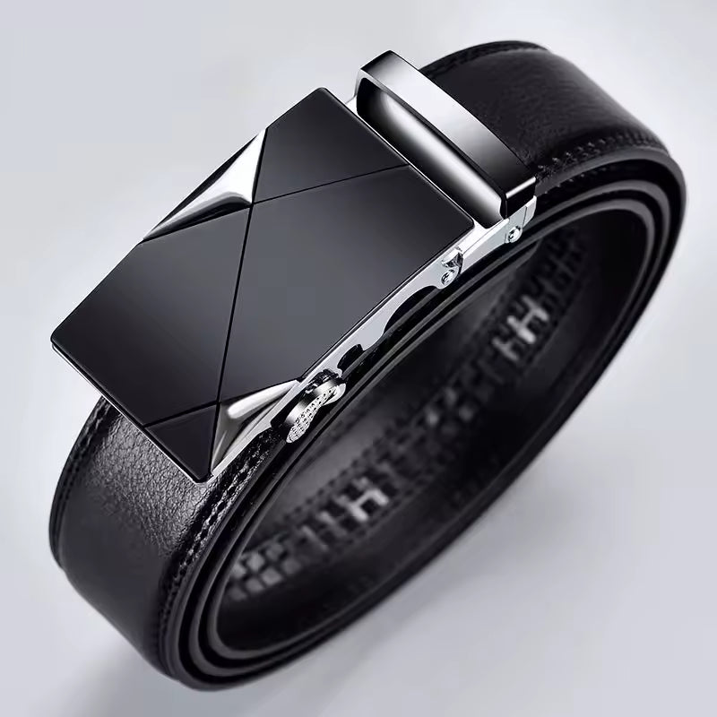 Cinto Masculino de Couro Fivela Automática | Sem Furos | Casualle Belt III