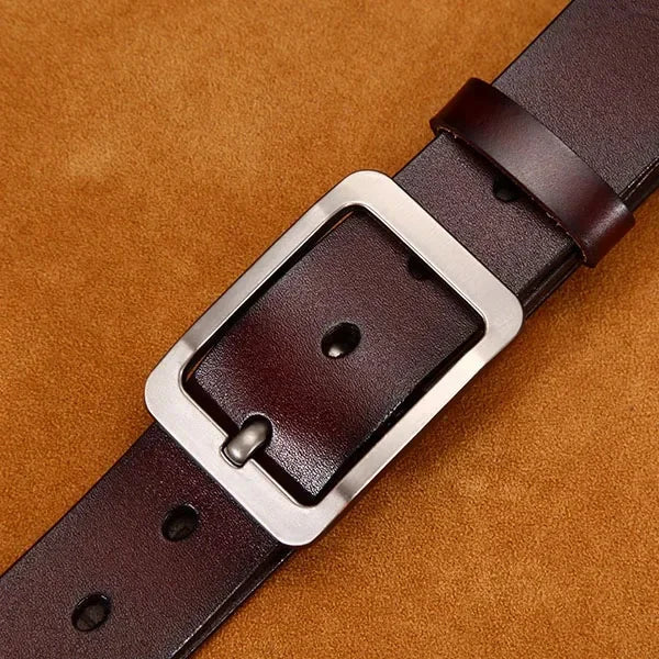 Cinto Masculino de Couro Premium 3,8cm | Design Clássico | Allegante Smart