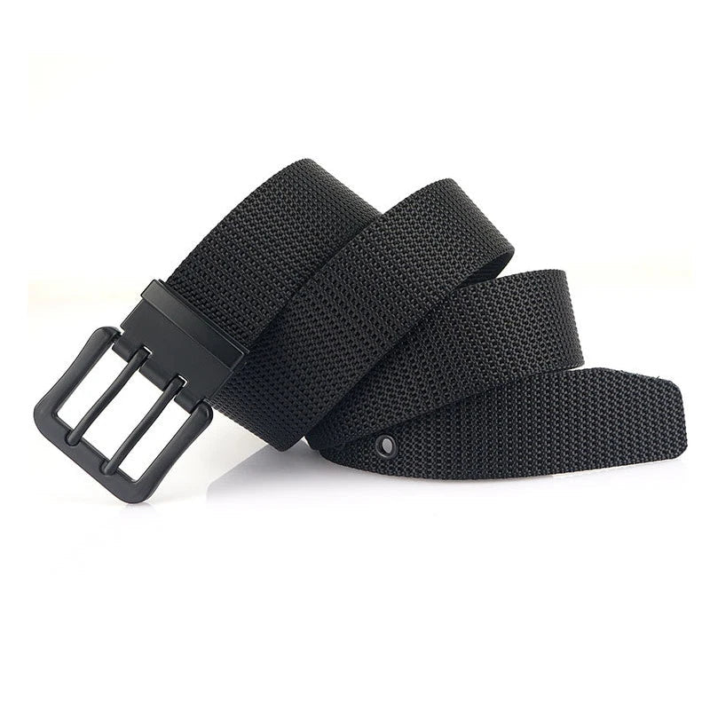 Cinto Masculino de Lona com Fivela Dupla em Metal | Casualle Silver
