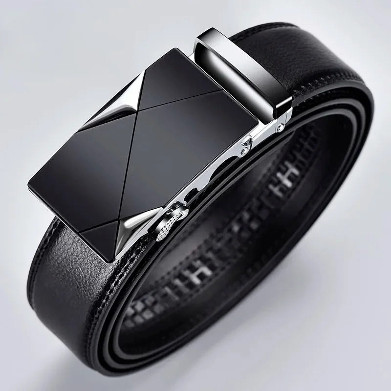 Cinto Masculino de Couro Fivela Automática | Sem Furos | Casualle Belt III