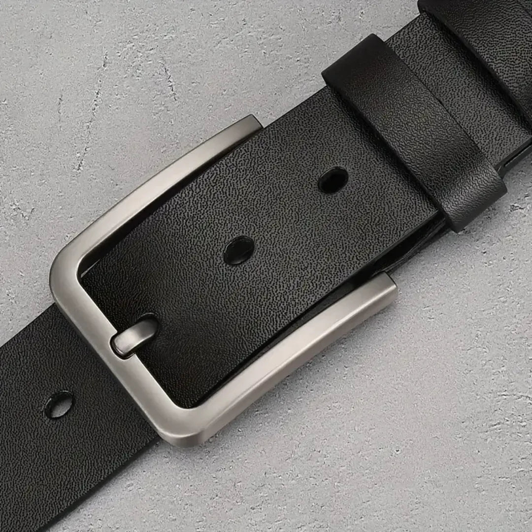 Cinto Masculino de Couro Legítimo Allegante Plus II (Até 170cm)
