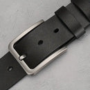Cinto Masculino de Couro Legítimo Allegante Plus II (Até 170cm) - PRETO