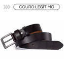Cinto Masculino de Couro Legítimo Allegante Plus II - Tamanhos Plus Size